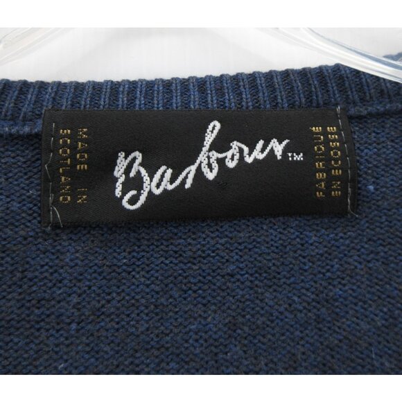 Barbour Sweater Large Vest Scottish Wool Pullover Minimalist Classic - Picture 8 of 10